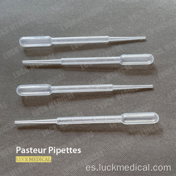 Pipetas de plástico pasteur pipetas pasteur